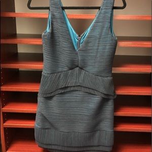 BCBG teal cocktail dress